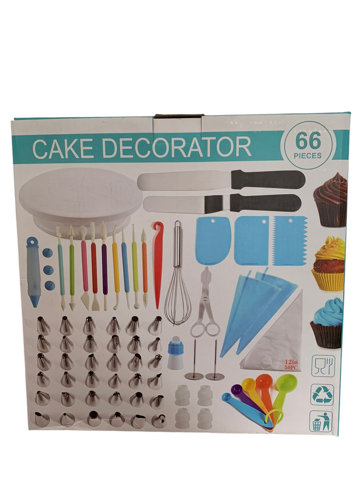 Miniatura 5 de Kit Decoración Pastelería 66pzs